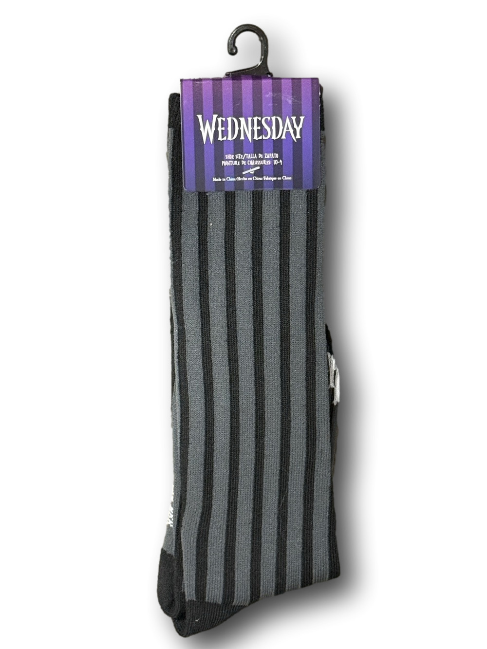 3/$20 Wednesday Addams Funny Novelty Crew Socks - NWT